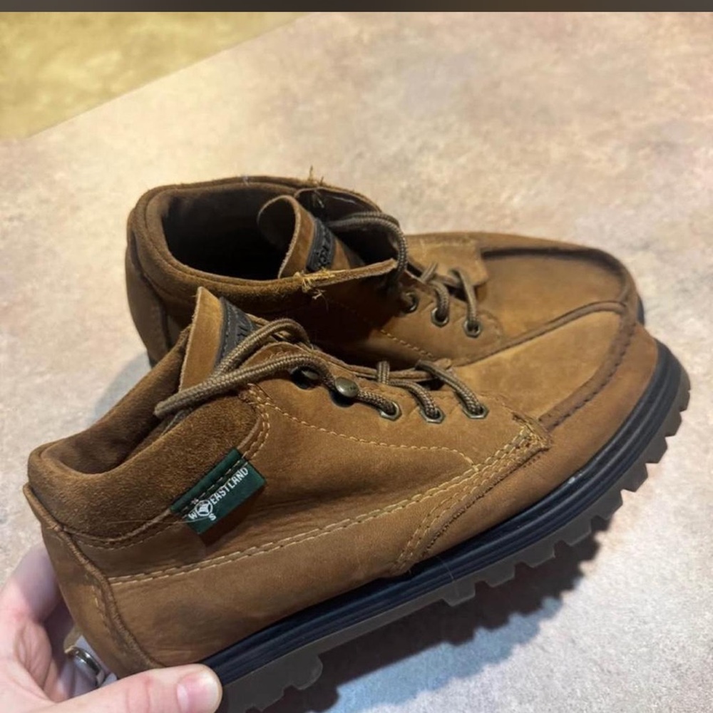 Timberland-Style Brown Leather Casual Men's Shoes